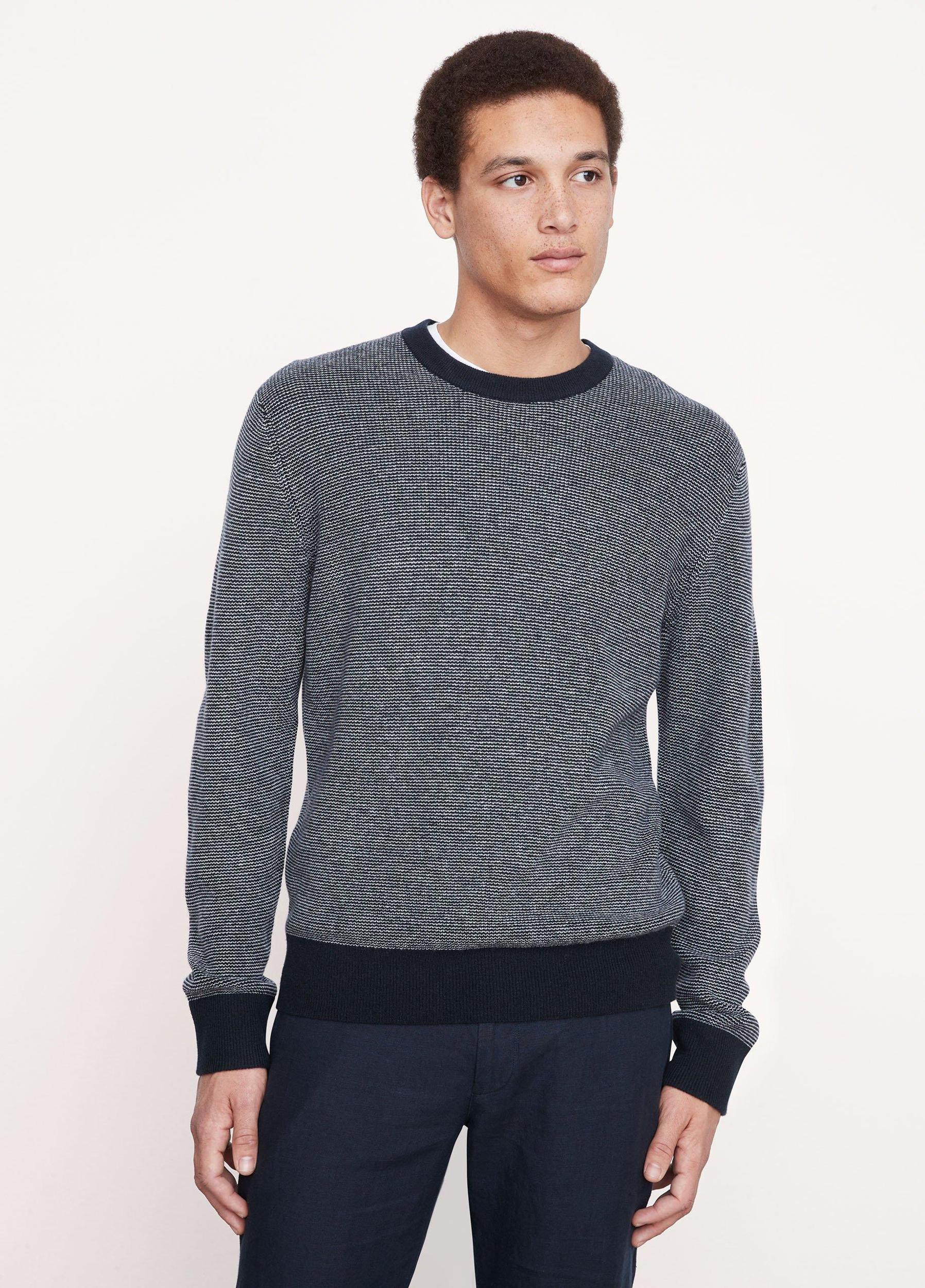 Feeder Stripe Wool and Cashmere Crew Neck Sweater Product Image