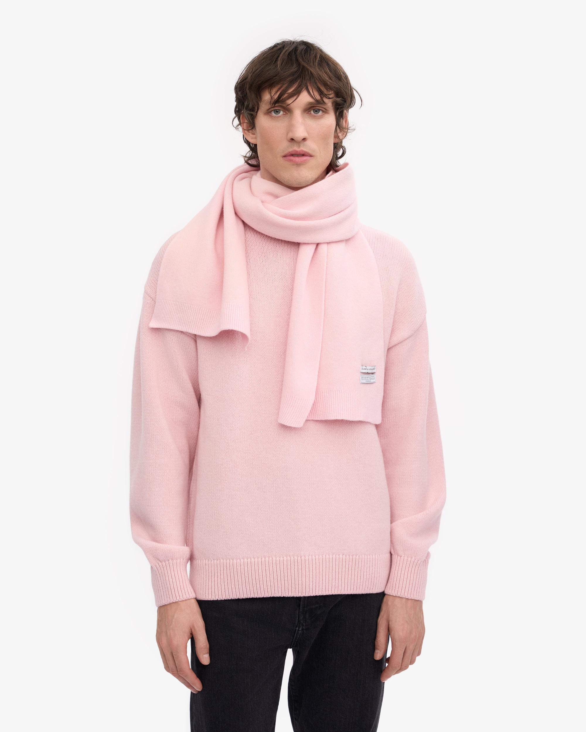 Merino Wool Scarf - Faded Pink Product Image