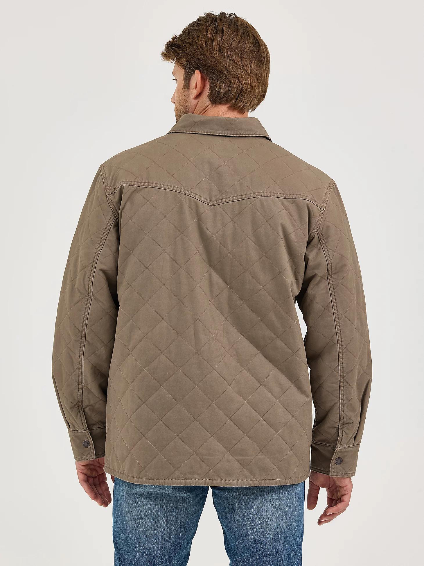 Men's Reversible Quilted Shirt Jacket in Chocolate Chip Product Image