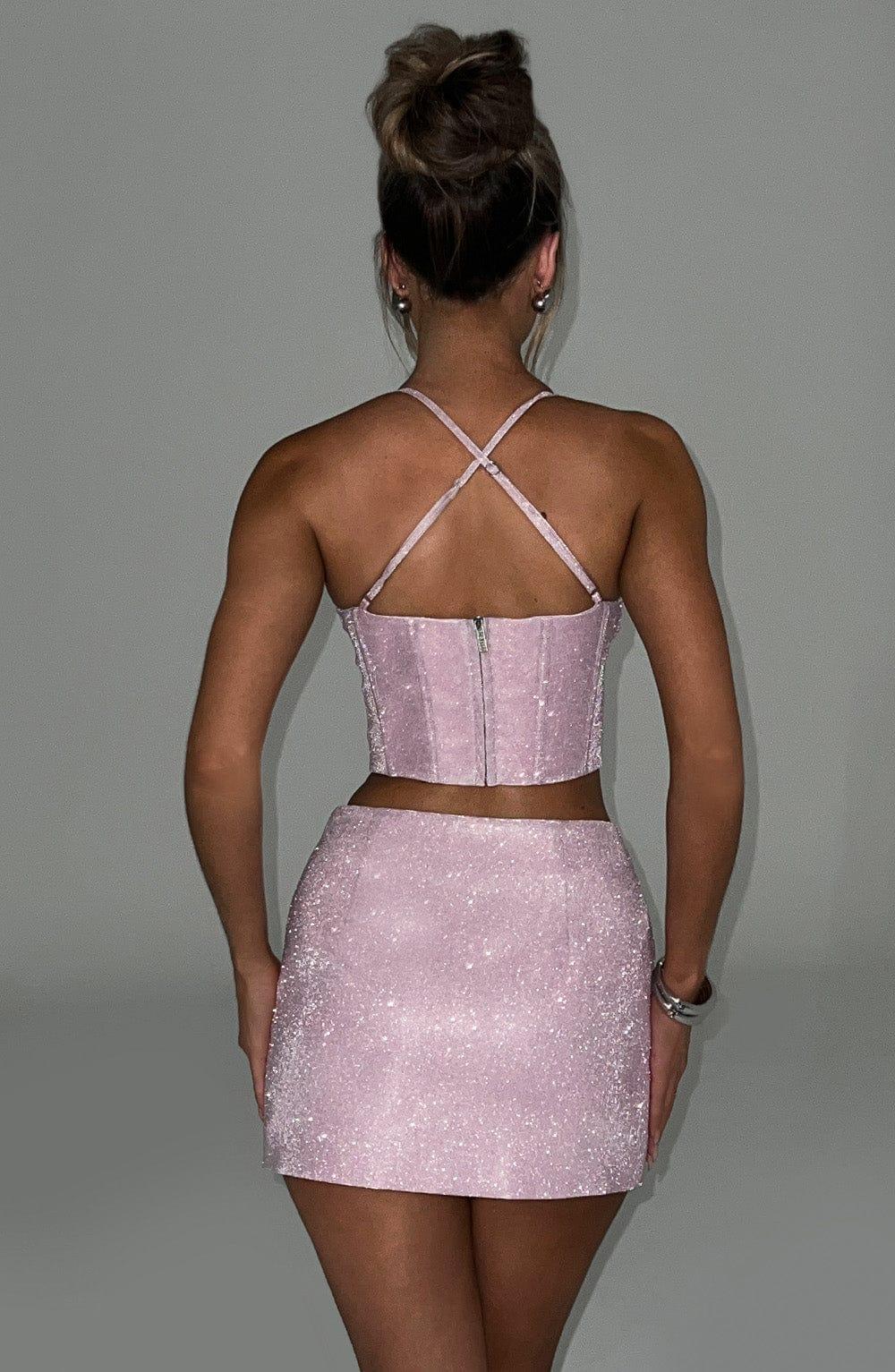Glacia Mini Skirt - Pink Sparkle Product Image