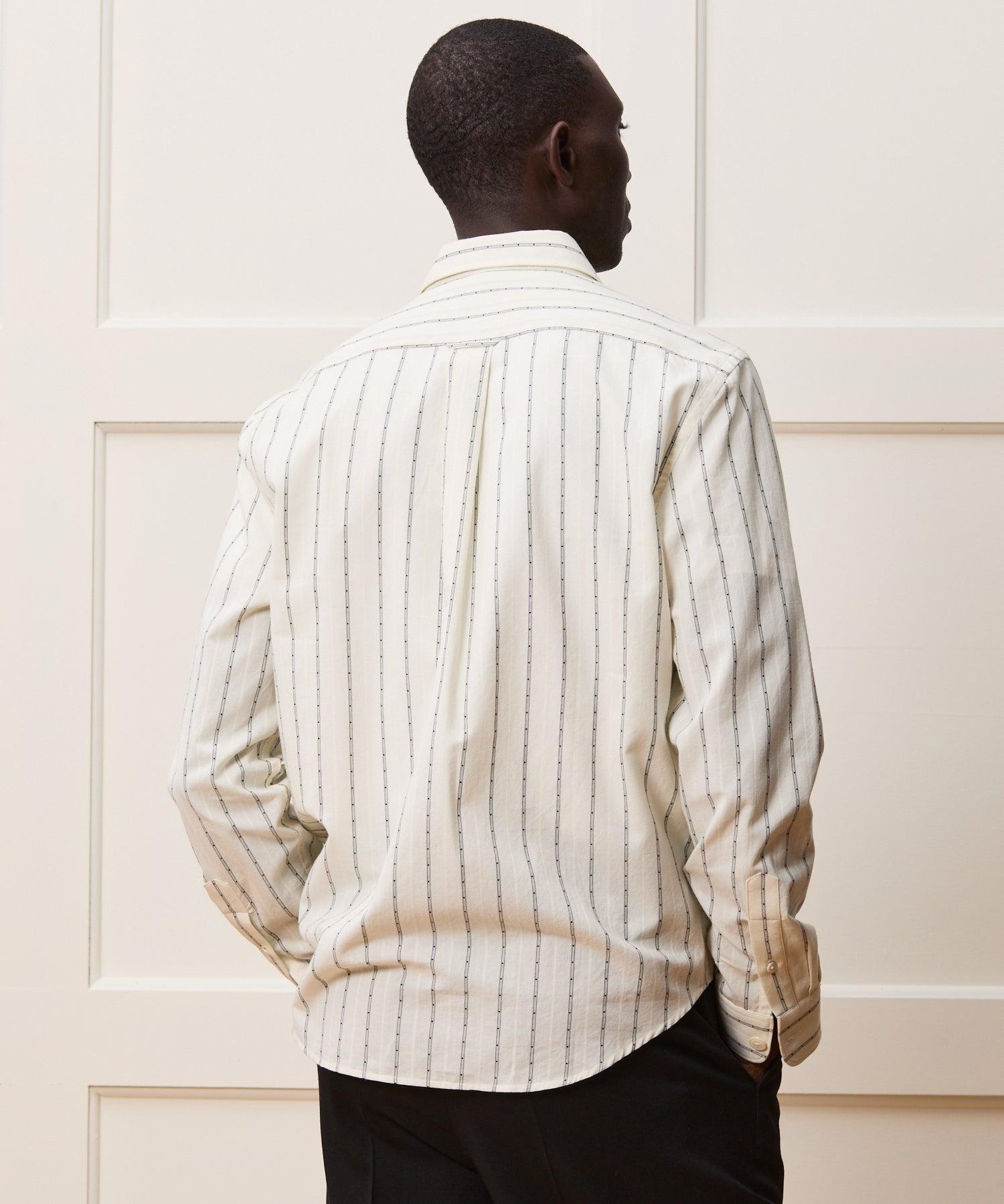 Cotton Dobby Point Collar Shirt Product Image