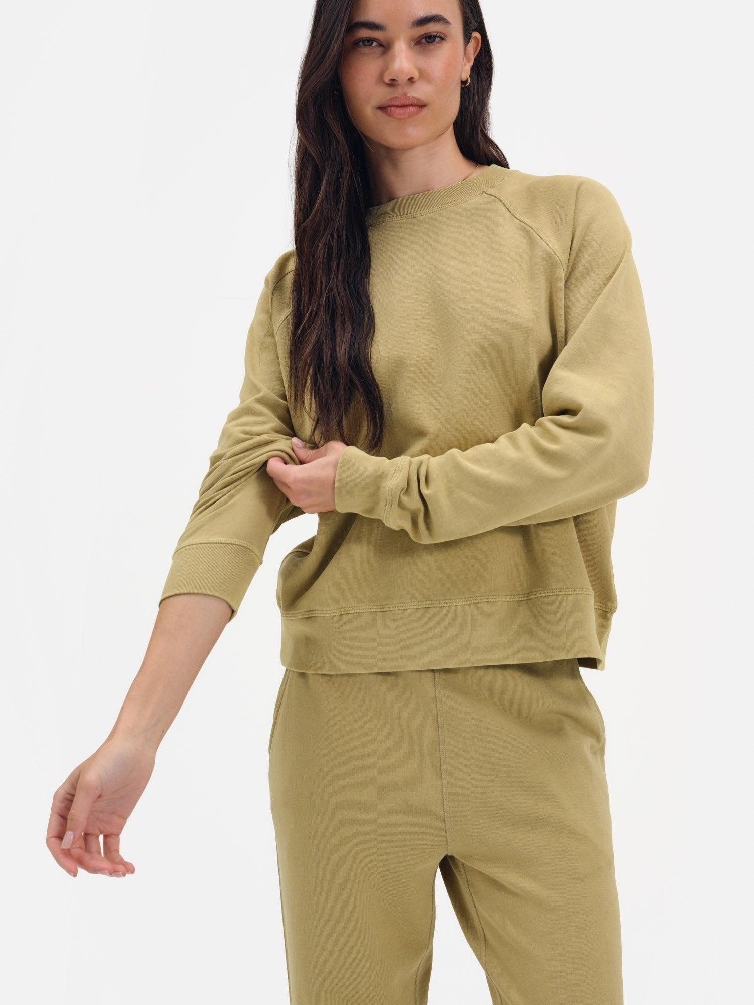 Organic Lightweight Terry Raglan Sweatshirt Female Product Image