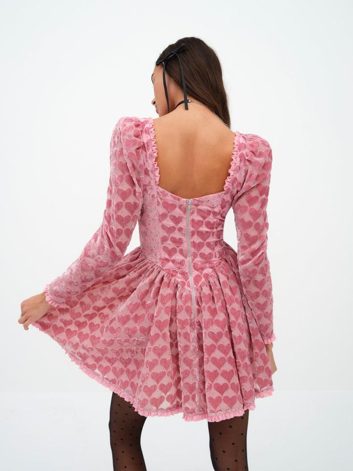 Theresa Mini Dress — Pink Product Image