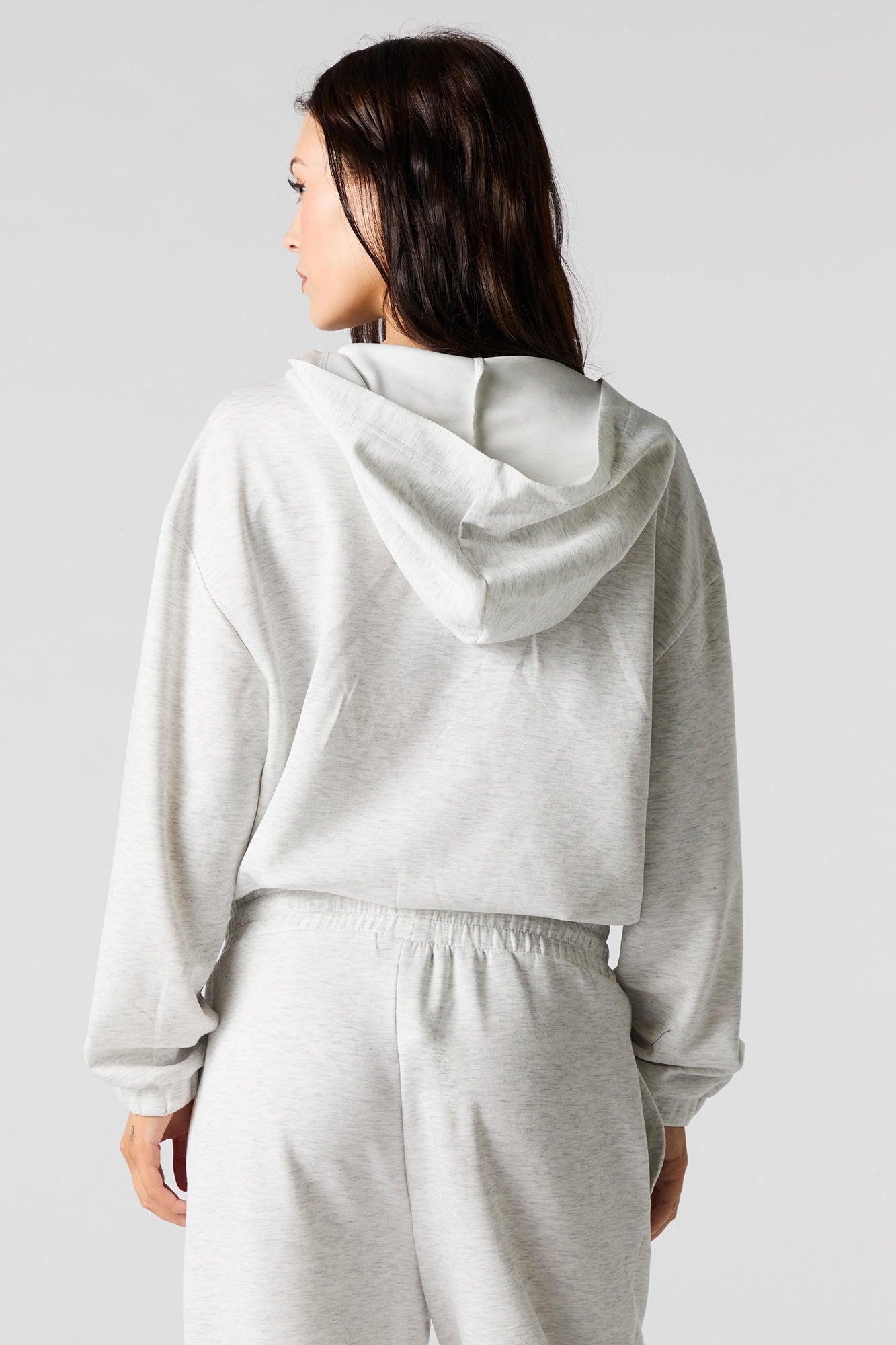 Active Quarter Zip Cinched Fleece Hoodie Female Product Image