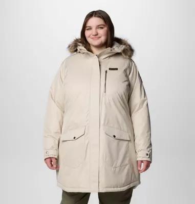 Plus Size Columbia Suttle Mountain Faux Fur Insulated Jacket, Women's, Size: 2XL, Old Stone Green Product Image