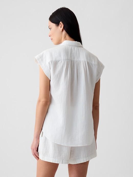 Crinkle Gauze Shirt Product Image