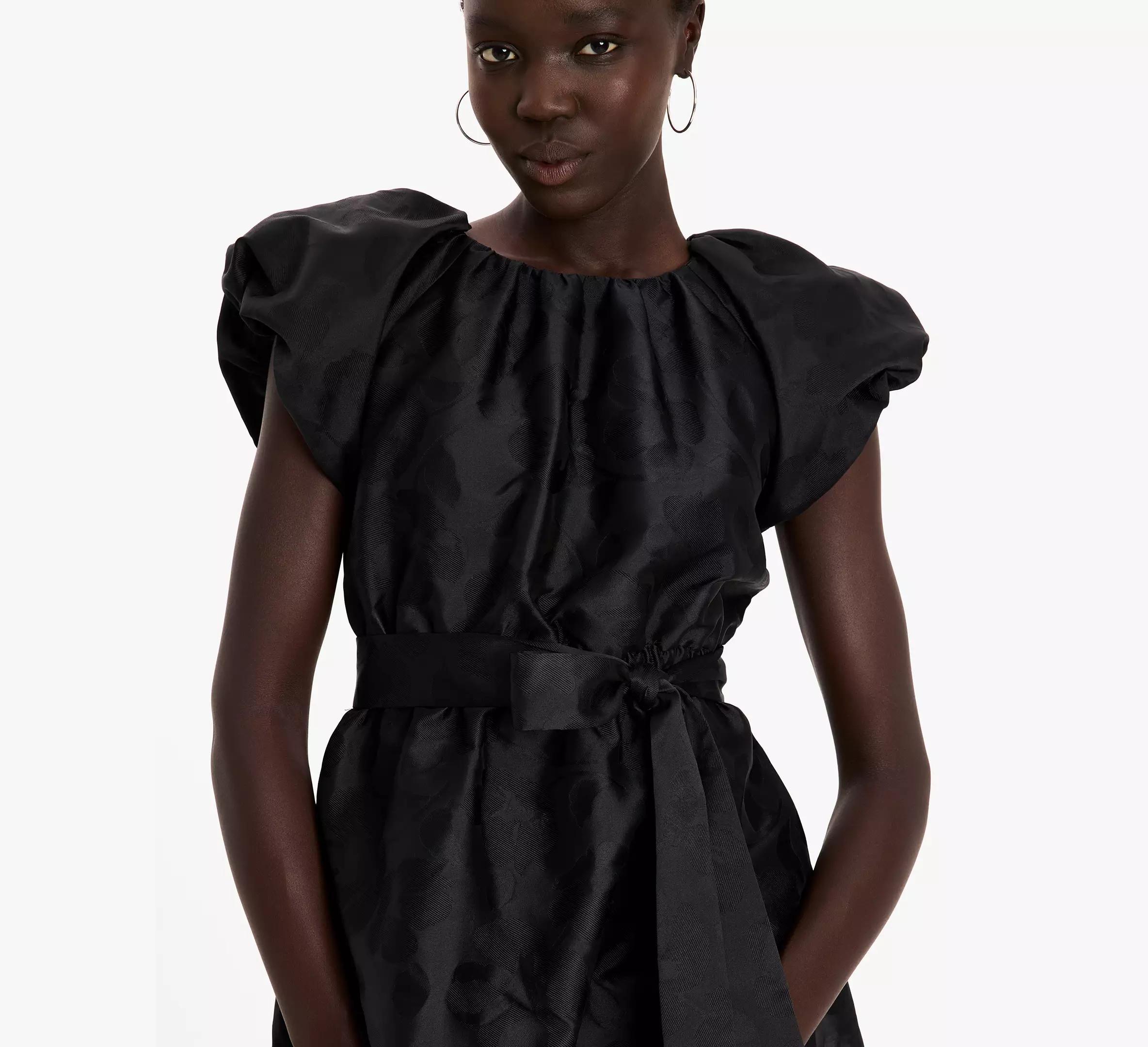 Fall Poppies Taffeta Dress Product Image