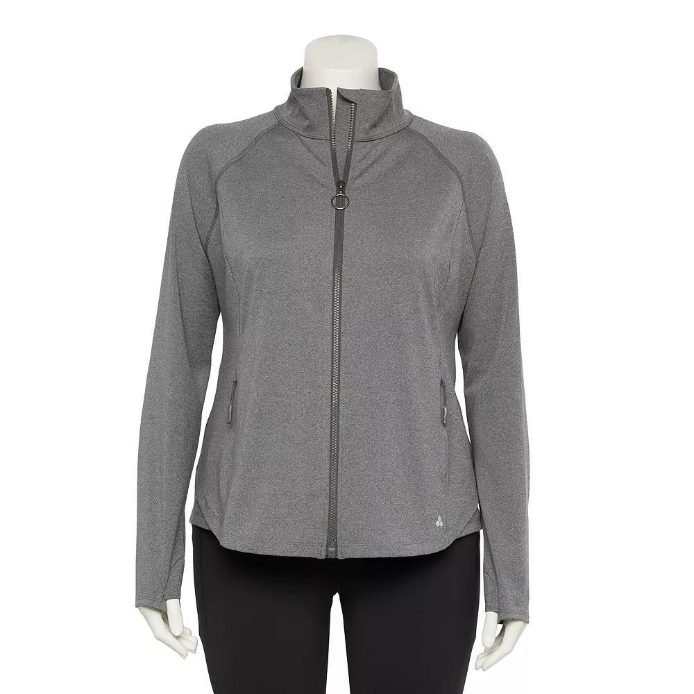 Plus Size Tek Gear® Adaptive Ultrastretch Performance Jacket, Women's, Size: 1XL, Grey Product Image
