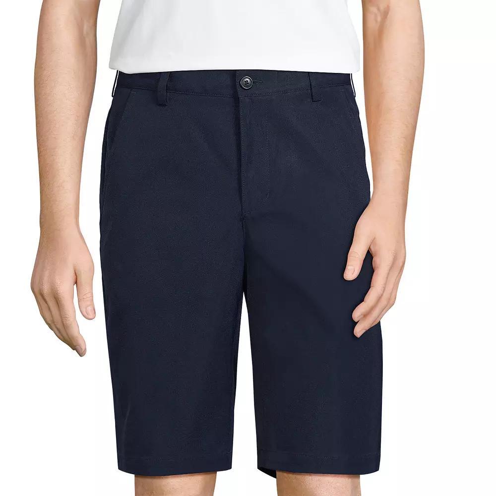 Men's Lands' End School Uniform Performance Chino Shorts, Size: 29, Green Product Image