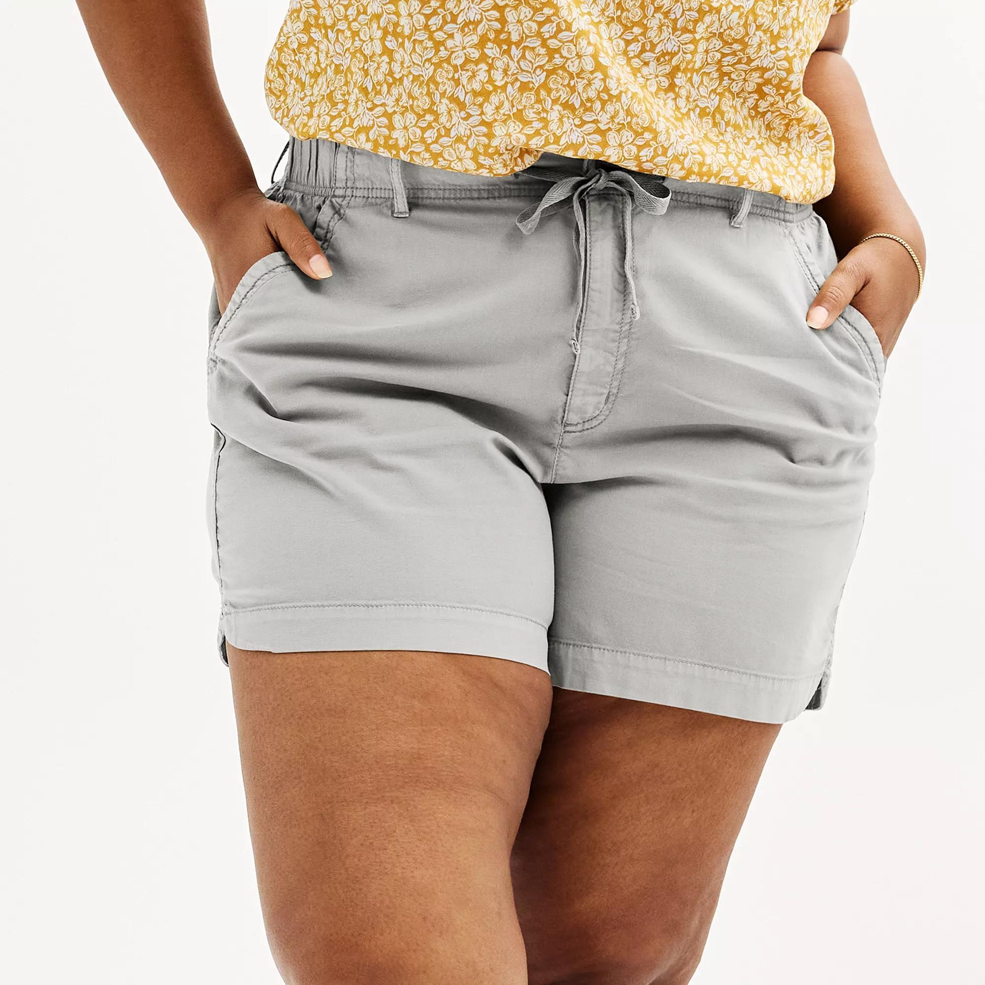 Plus Size Sonoma Goods For Life® Utility Shorts, Women's, Size: 4XL, Manolo Green Product Image
