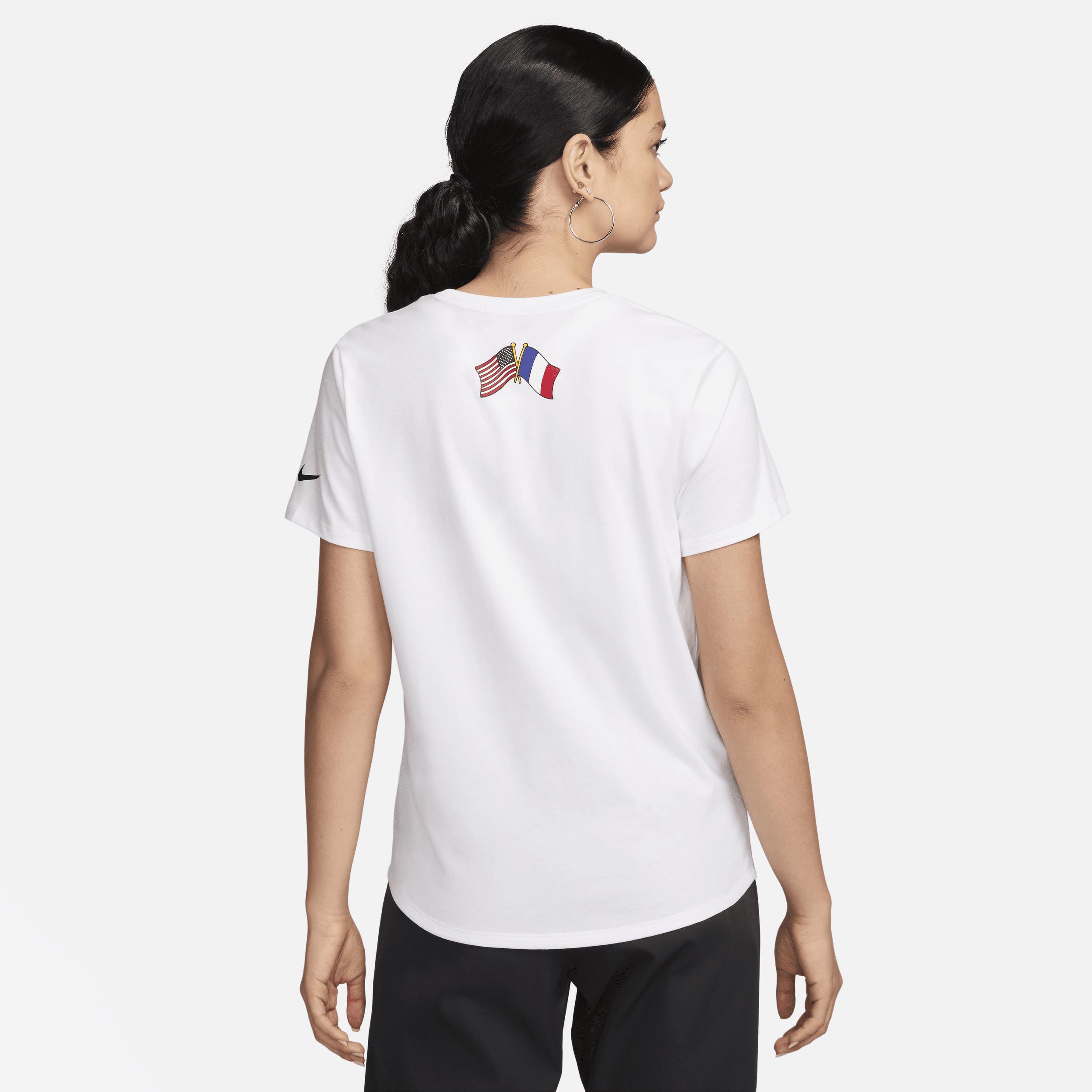 Women's Nike White Team USA Essentials Eagle T-Shirt, Size: XS, Usa White Product Image