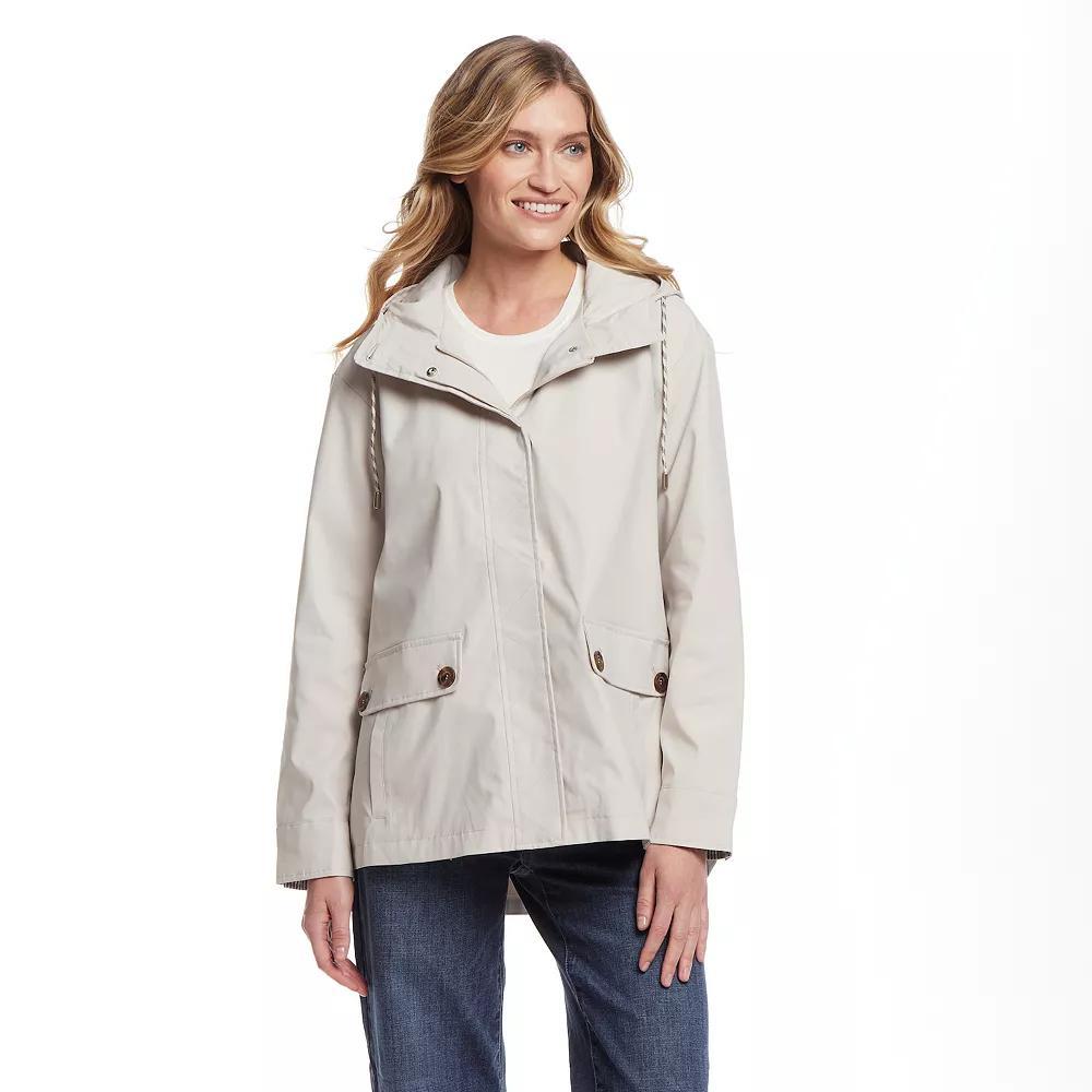 Womens Weathercast Hooded Rain Jacket Product Image