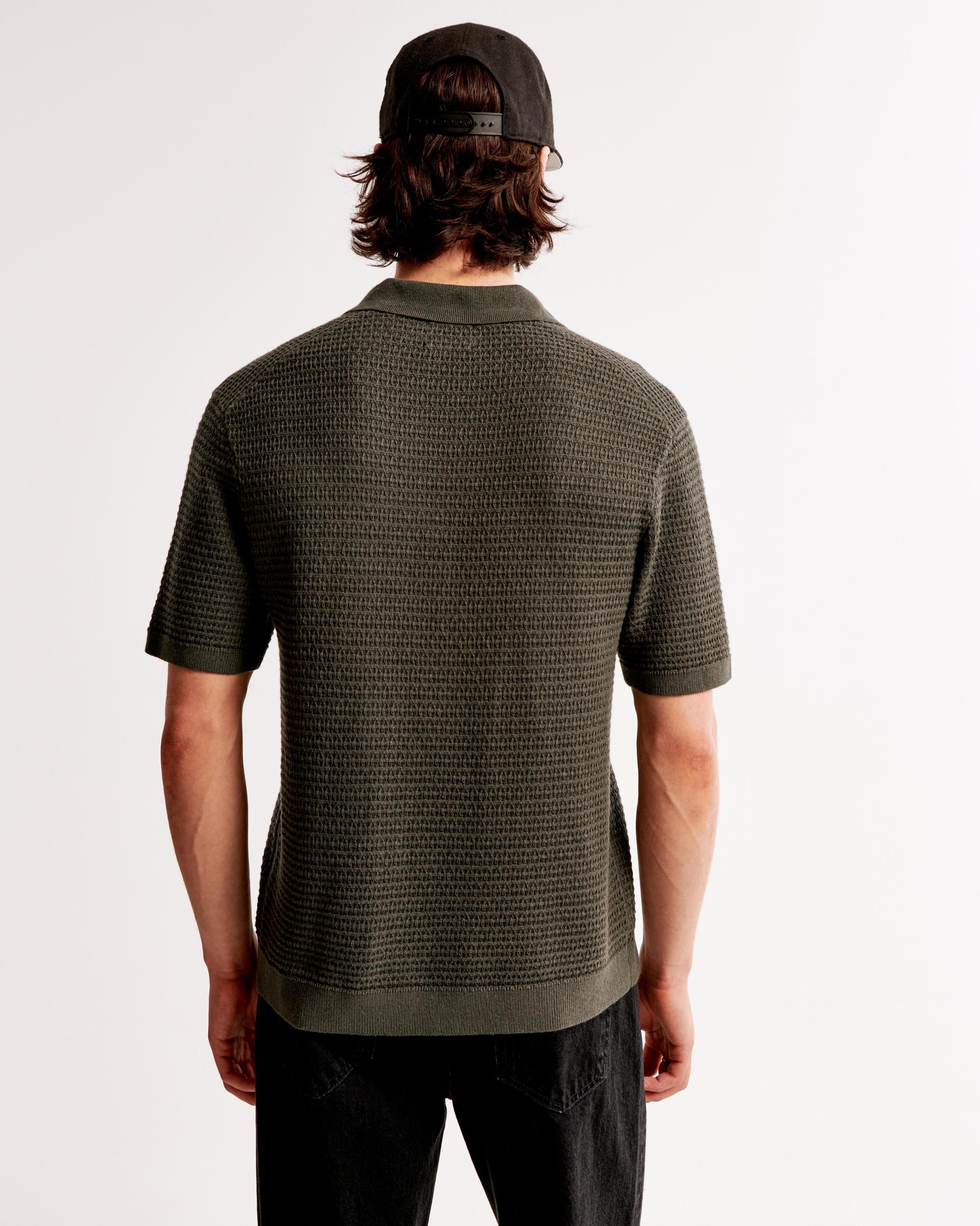 Retro Johnny Collar Sweater Polo Product Image