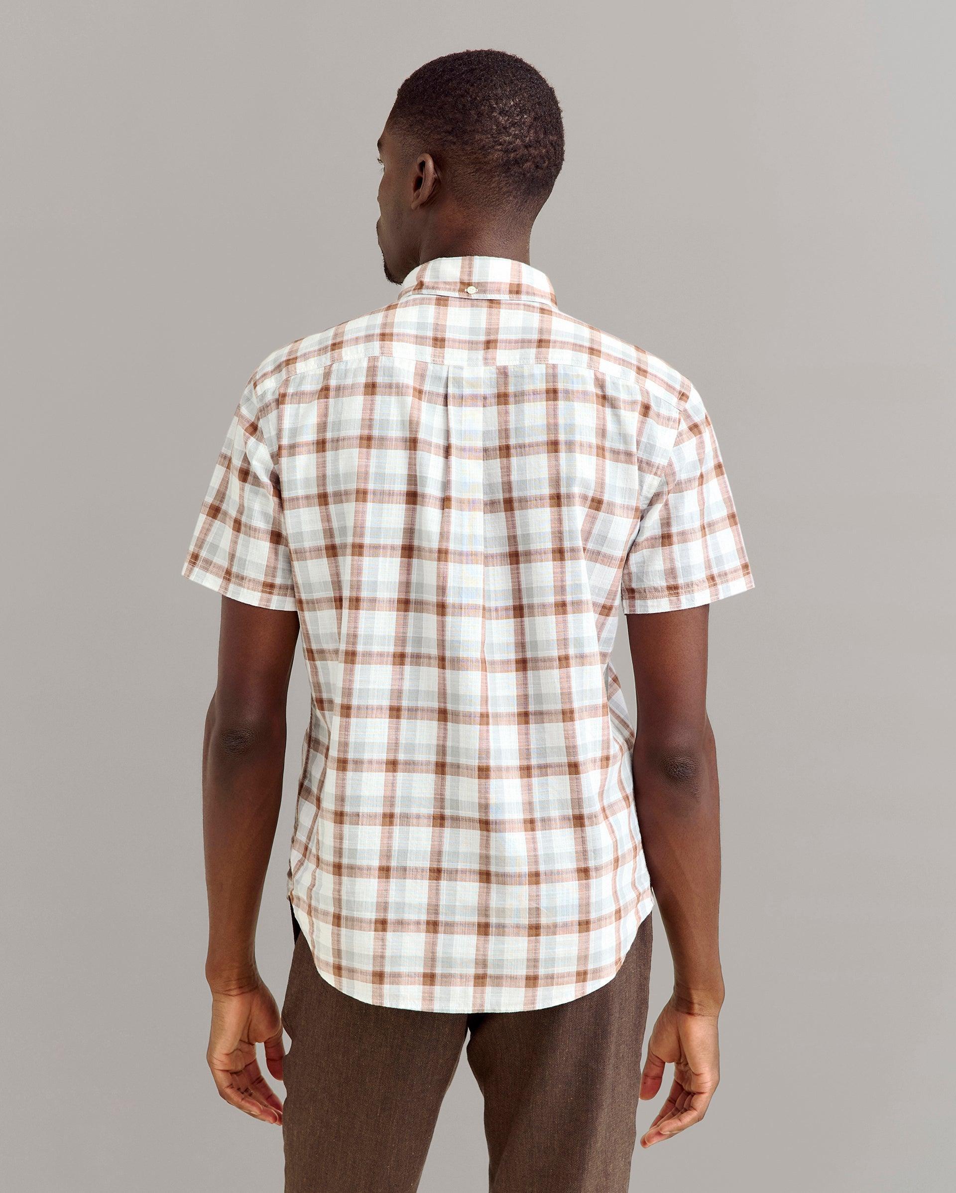 Short Sleeve Tattersail Plaid Tuscumbia Shirt Button Down -  Product Image