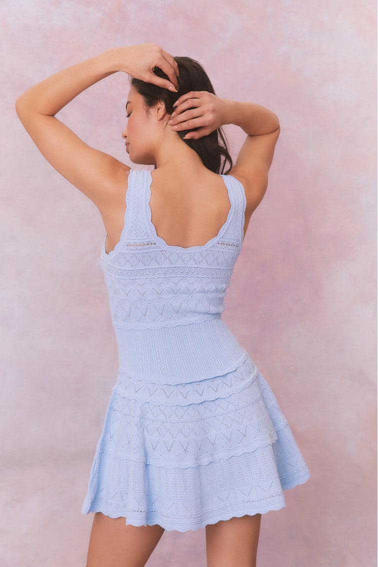 Ronelle Pointelle Scallop Mini Dress Product Image
