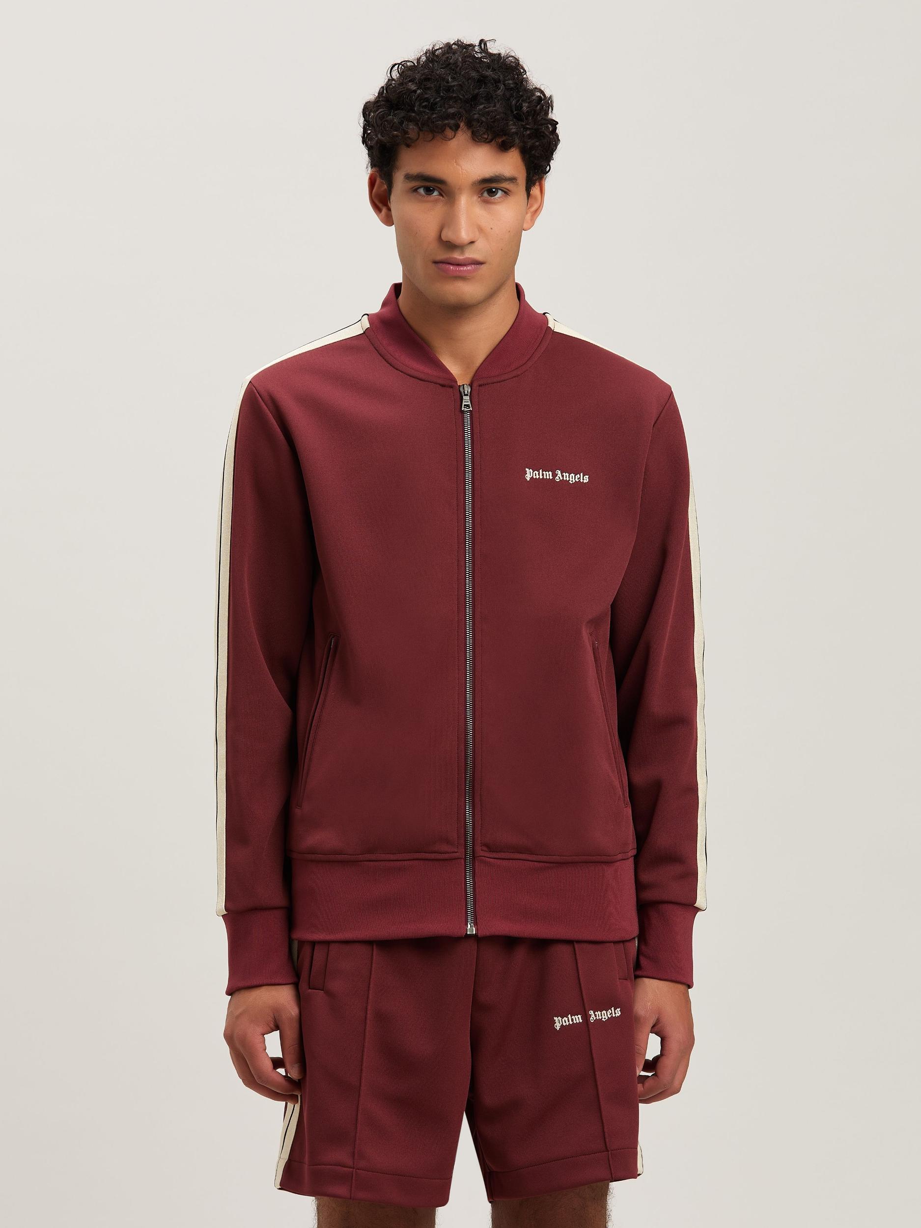 CLASSIC LOGO BOMBER TRACK JKT BURGUNDY - Product Image