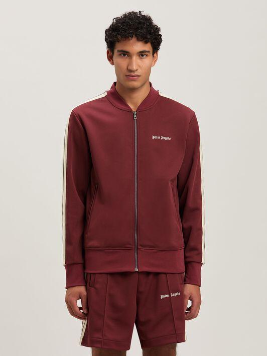 CLASSIC LOGO BOMBER TRACK JKT BURGUNDY - Product Image