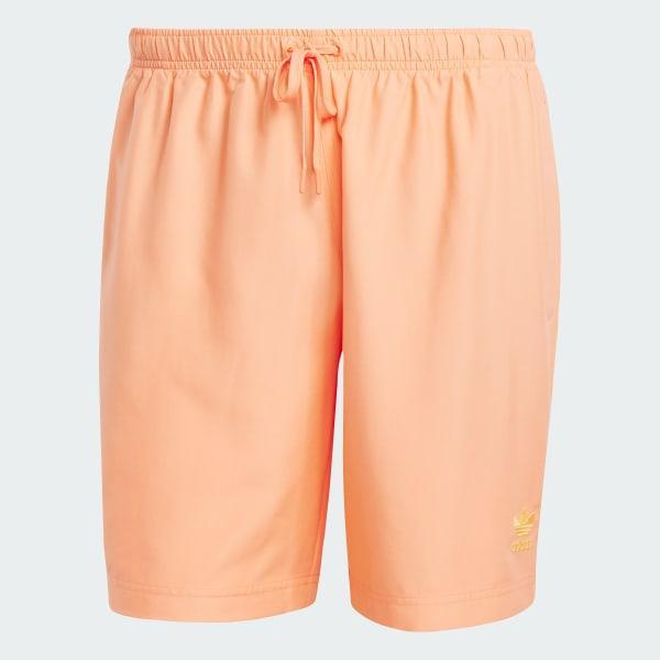 adidas Adicolor 8-Inch Swim Shorts Real Gold M Mens Product Image