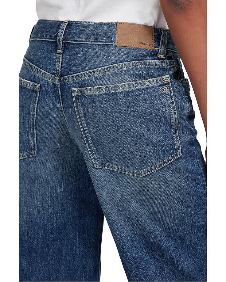 Women's Madewell Low Slung Baggy Crop in Croswell Wash Product Image
