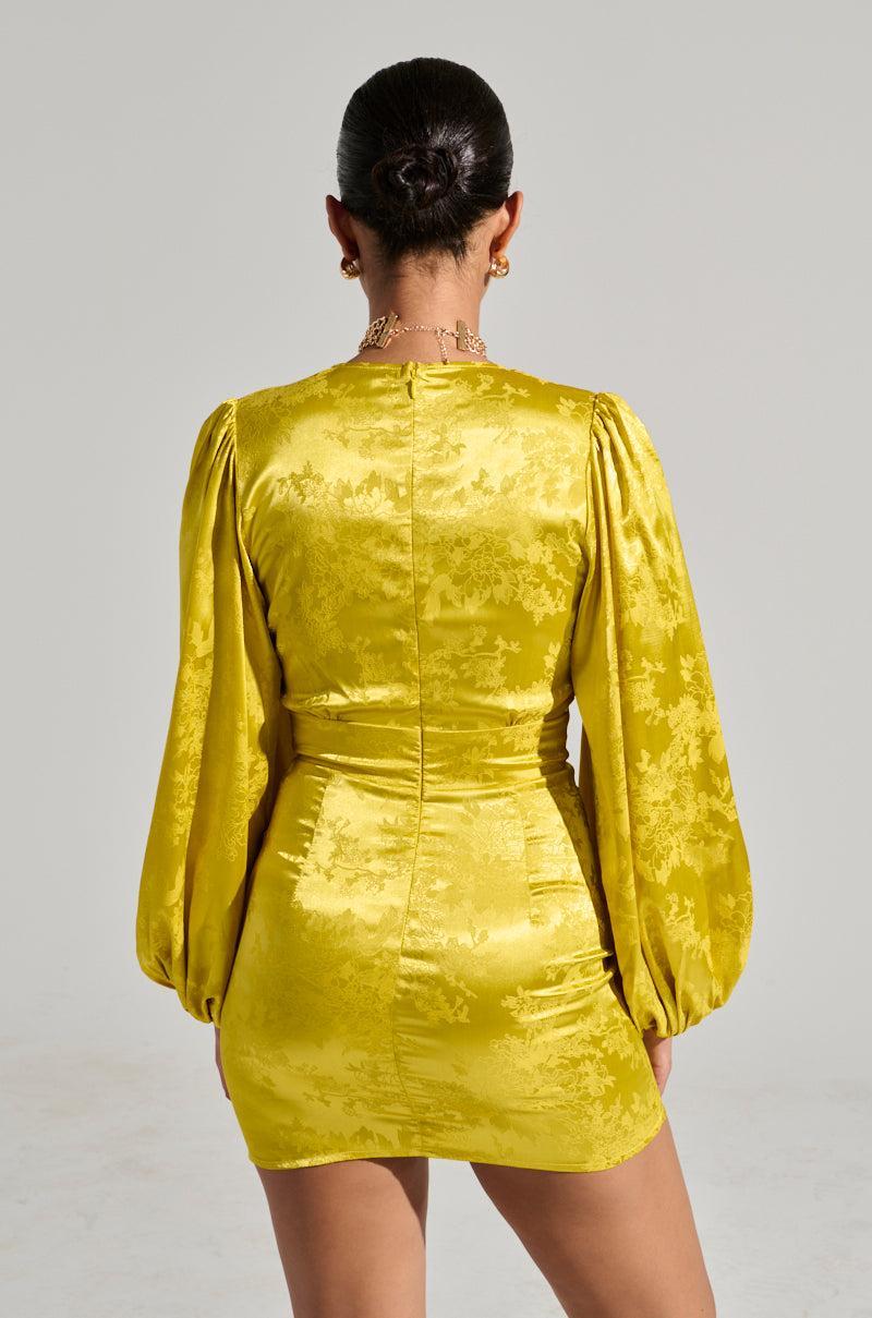 SLEEK AND CHIC SATIN MINI DRESS Product Image
