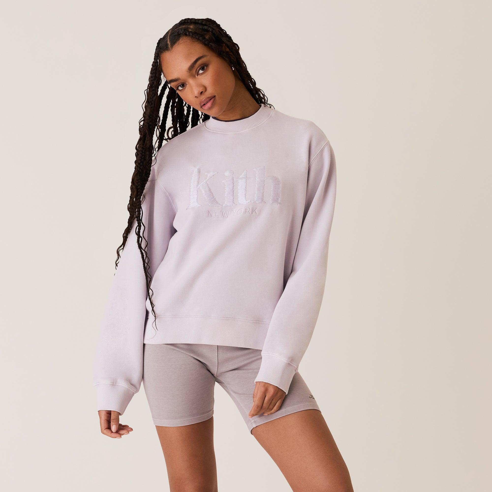 Kith Women Ashwin Sueded New York Crewneck - Echo Female Product Image