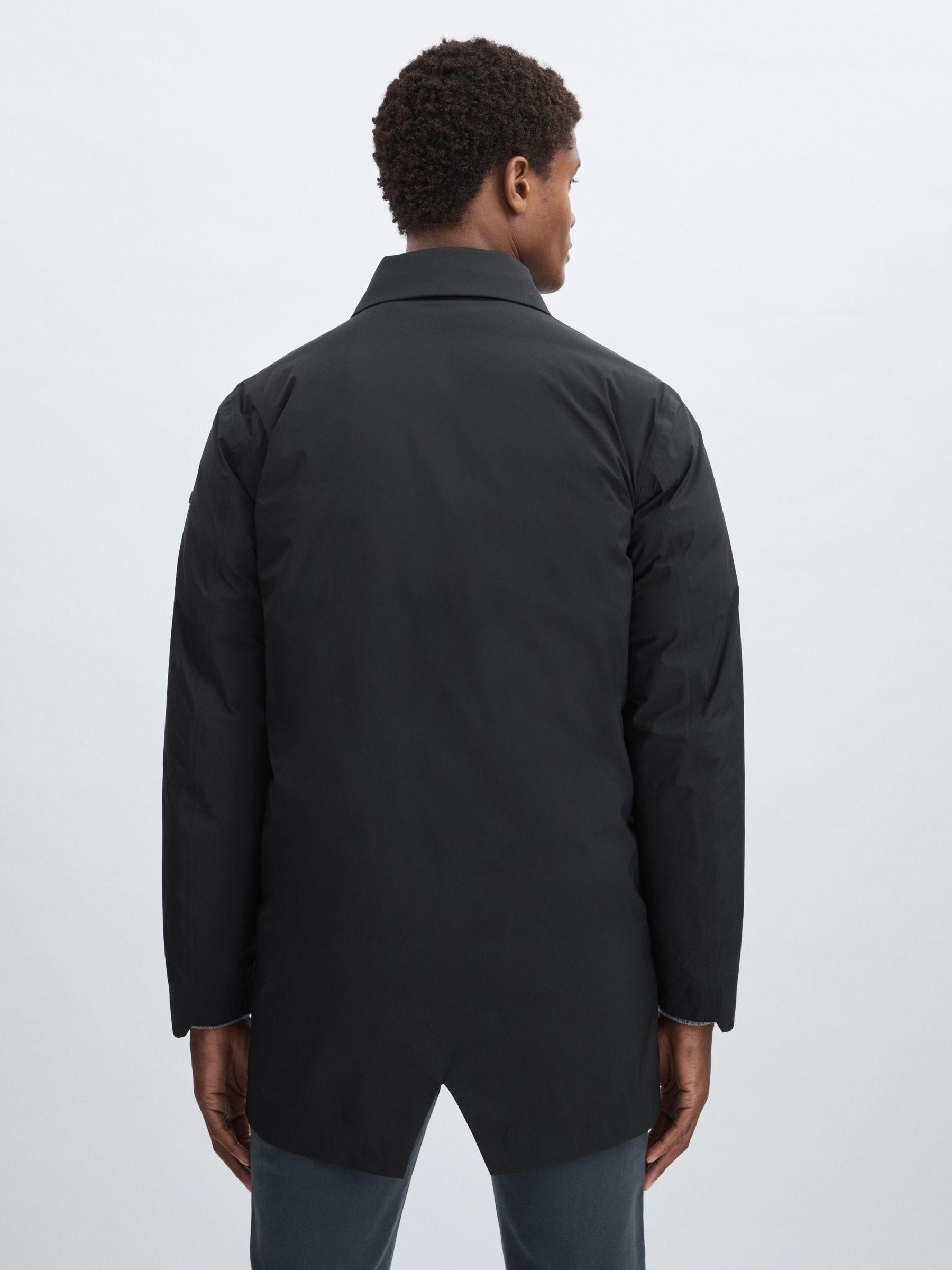 Scandinavian Edition Down Padded Car Black Coat in Black Product Image