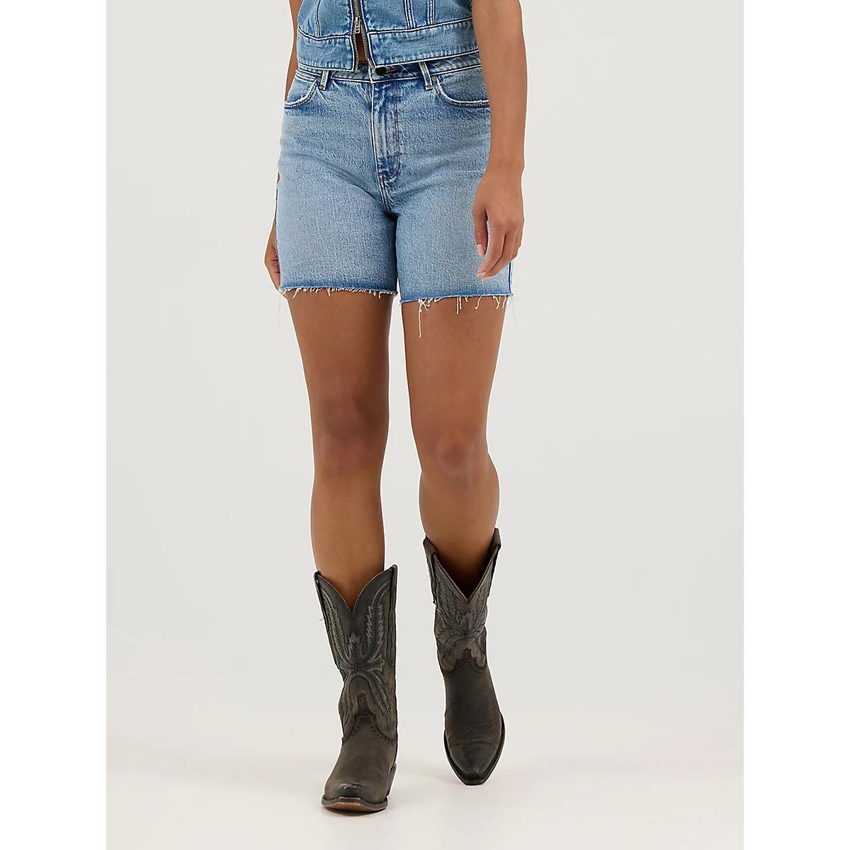 Women's High Rise Mid-Length Cowboy Short in Sierra Product Image