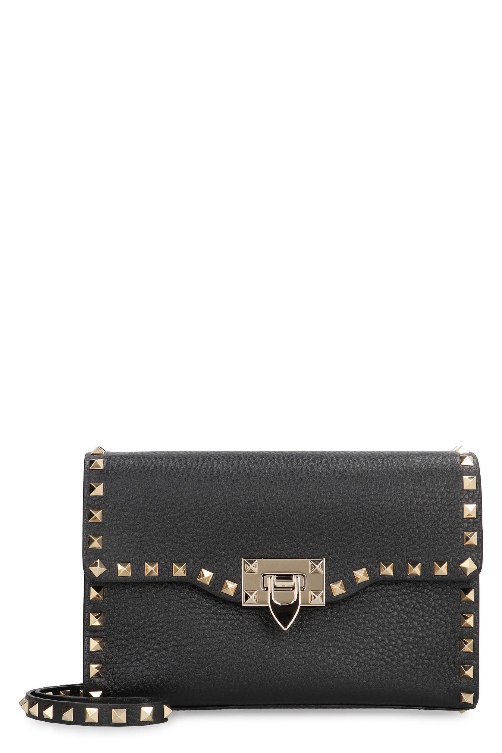 VALENTINO GARAVANI Valentino  - Rockstud Small Leather Crossbody Bag Product Image