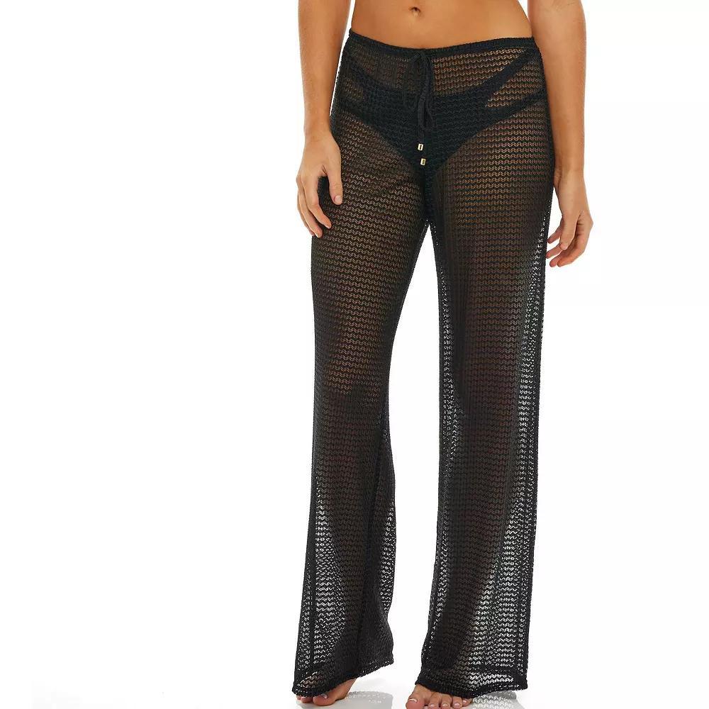 Women's Jordan Taylor Mesh Swim Cover-Up Pants, Size: Large, Black Product Image