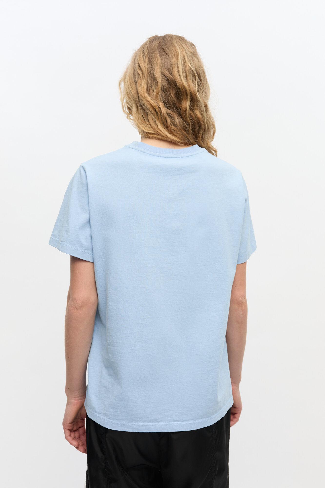 Blue Animal Print T-shirt Product Image