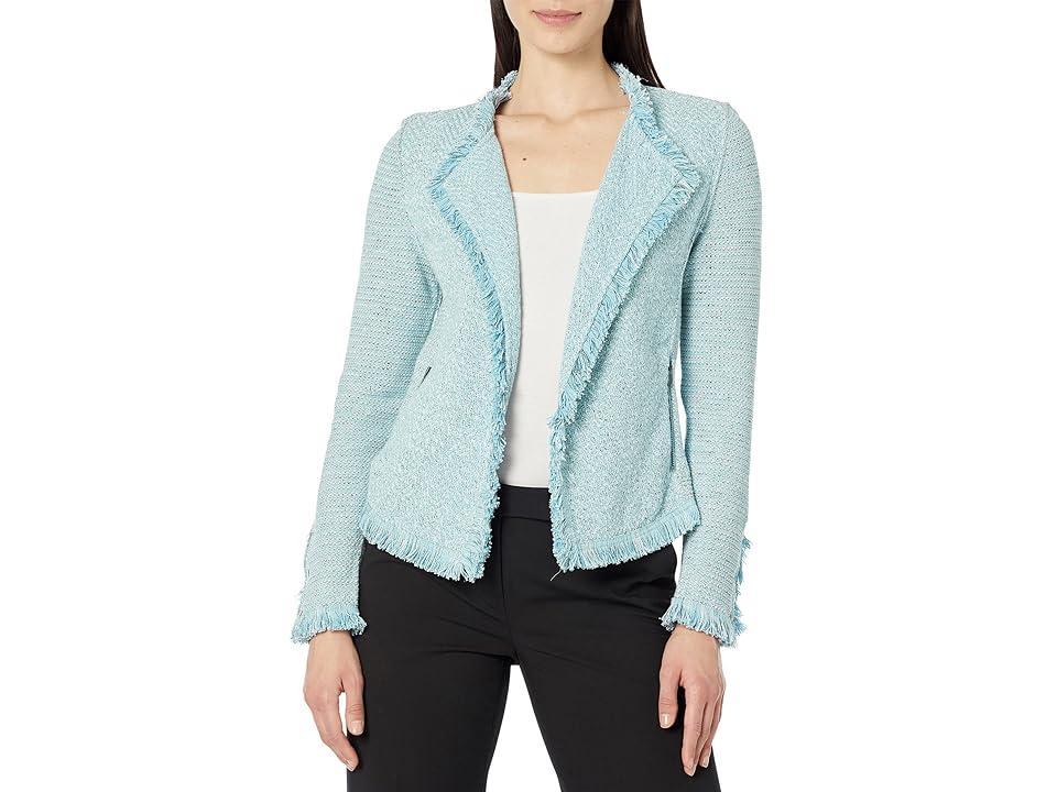 Nic+Zoe Fringe Mix Knit Jacket Product Image