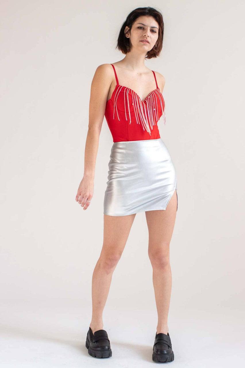 Festive Rhinestone Bodysuit Product Image
