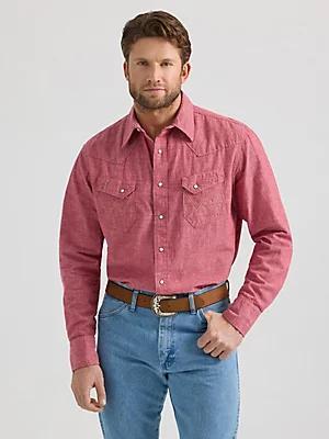 Vintage-Inspired Western Snap Workshirt | Men's SHIRTS | Wrangler® Product Image