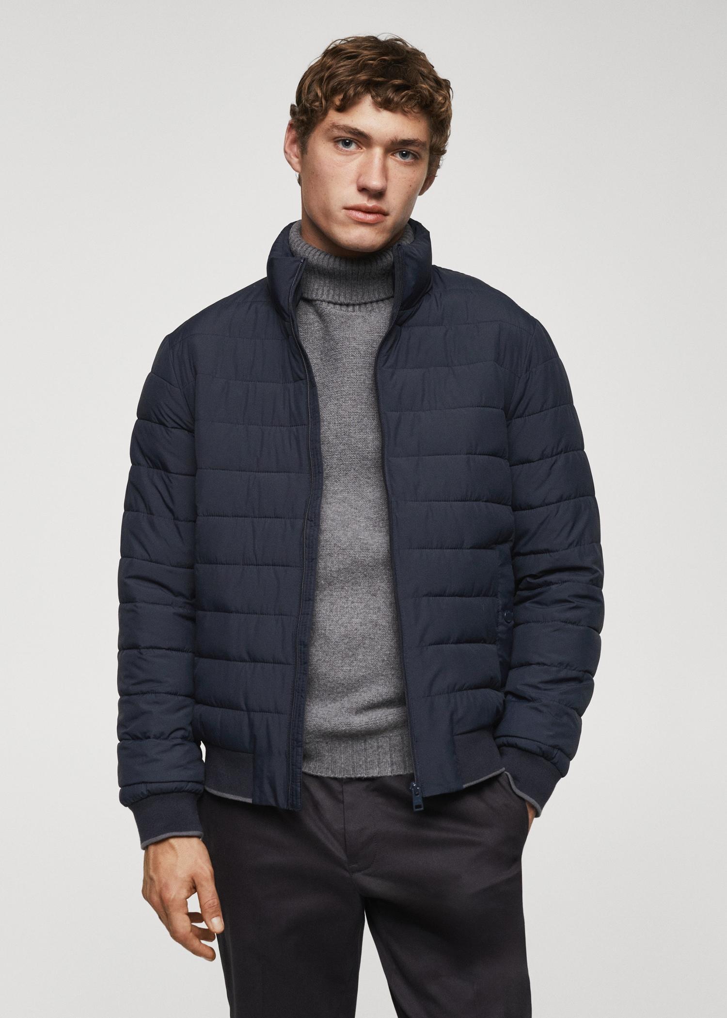 Ultra-lightweight water-repellent quilted anorak - Men | MANGO USA Product Image