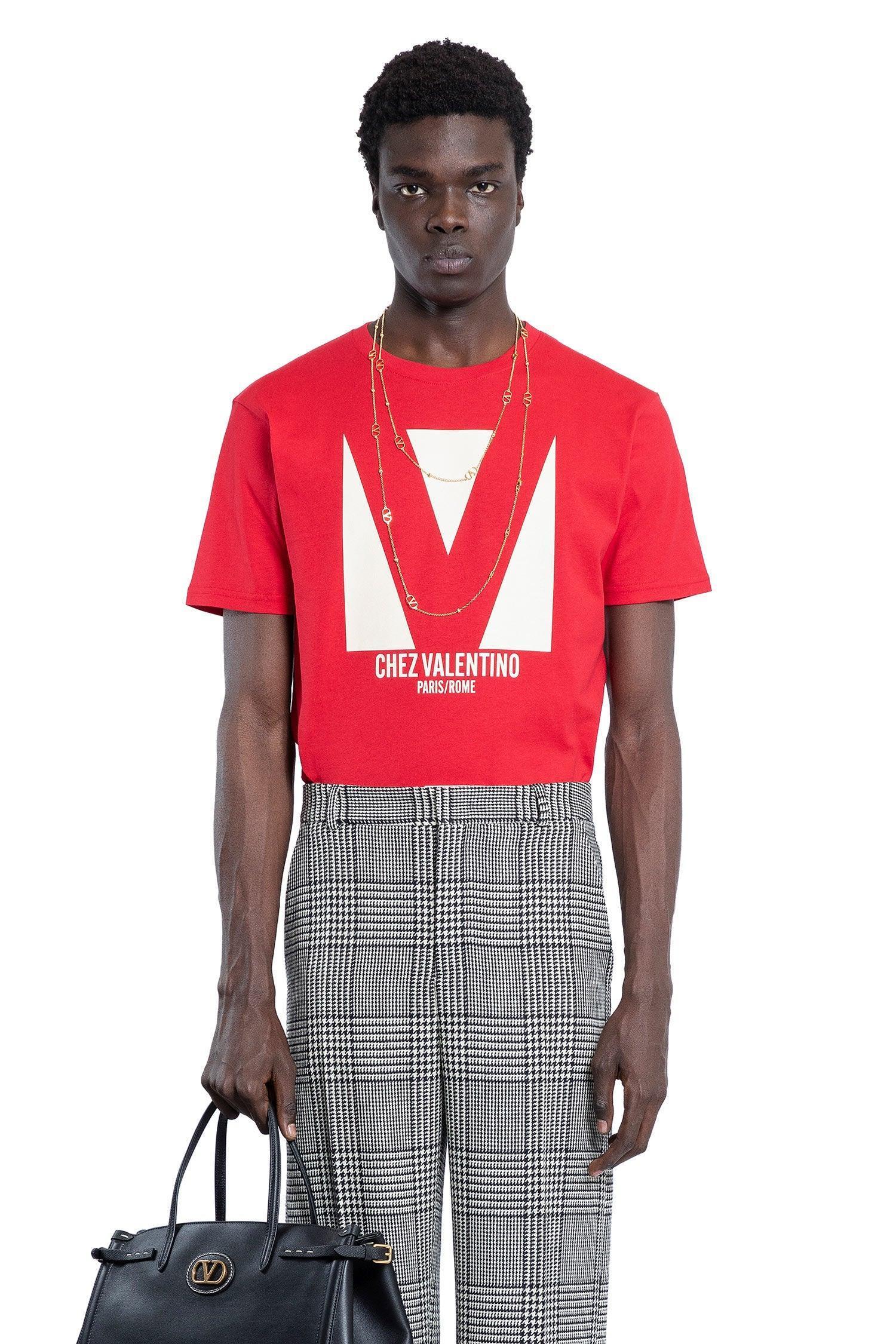 VALENTINO T-shirt Logo In Red Product Image
