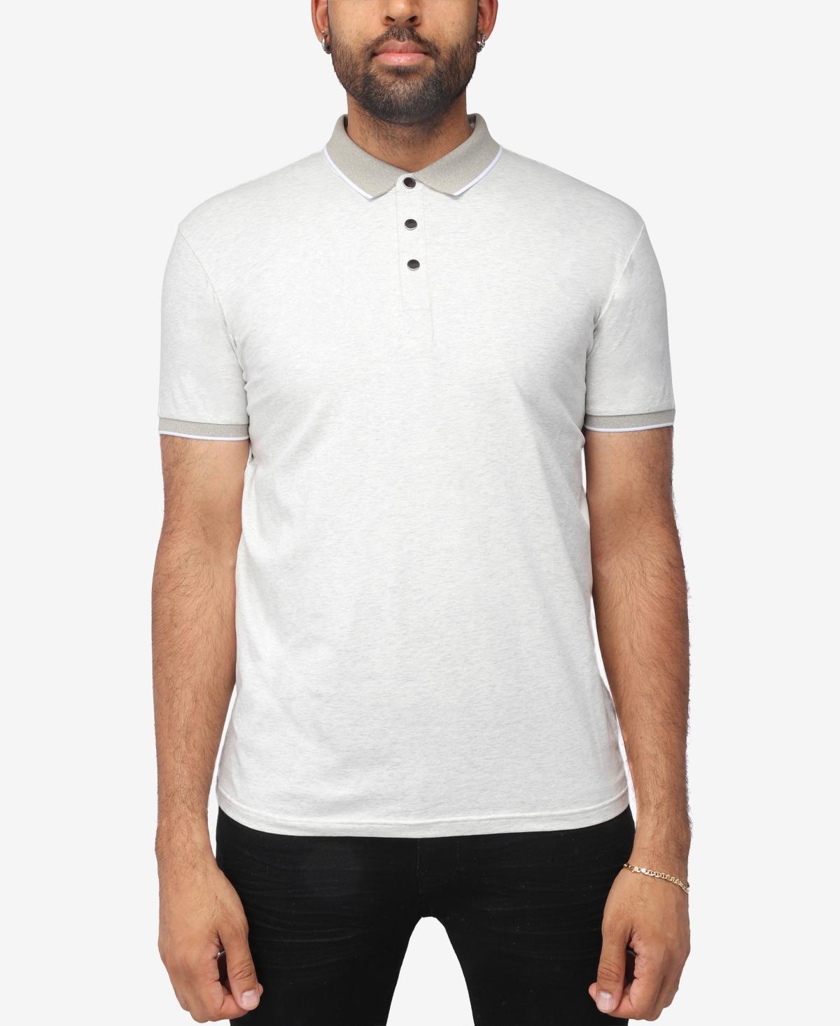 Men's Xray Short Sleeve Snap-Placket Polo, Size: Medium, Heather Grey Product Image
