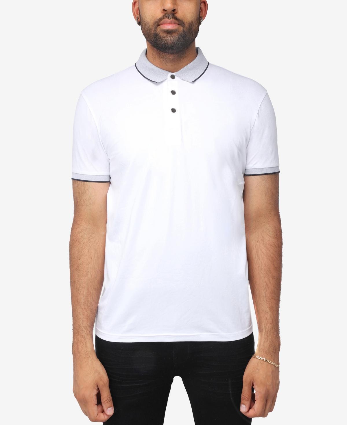 Men's Xray Short Sleeve Snap-Placket Polo, Size: Medium, Heather Grey Product Image