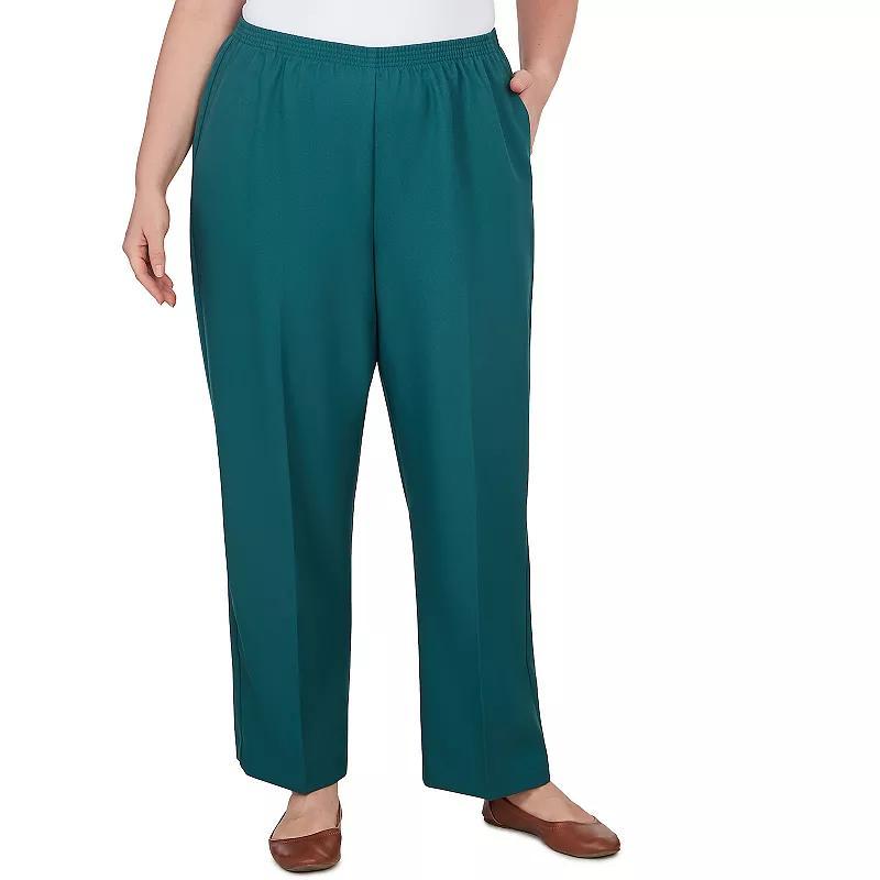 Plus Size Alfred Dunner Classic Elastic Midrise Pants, Women's, Size: 22 W, Ivory Product Image