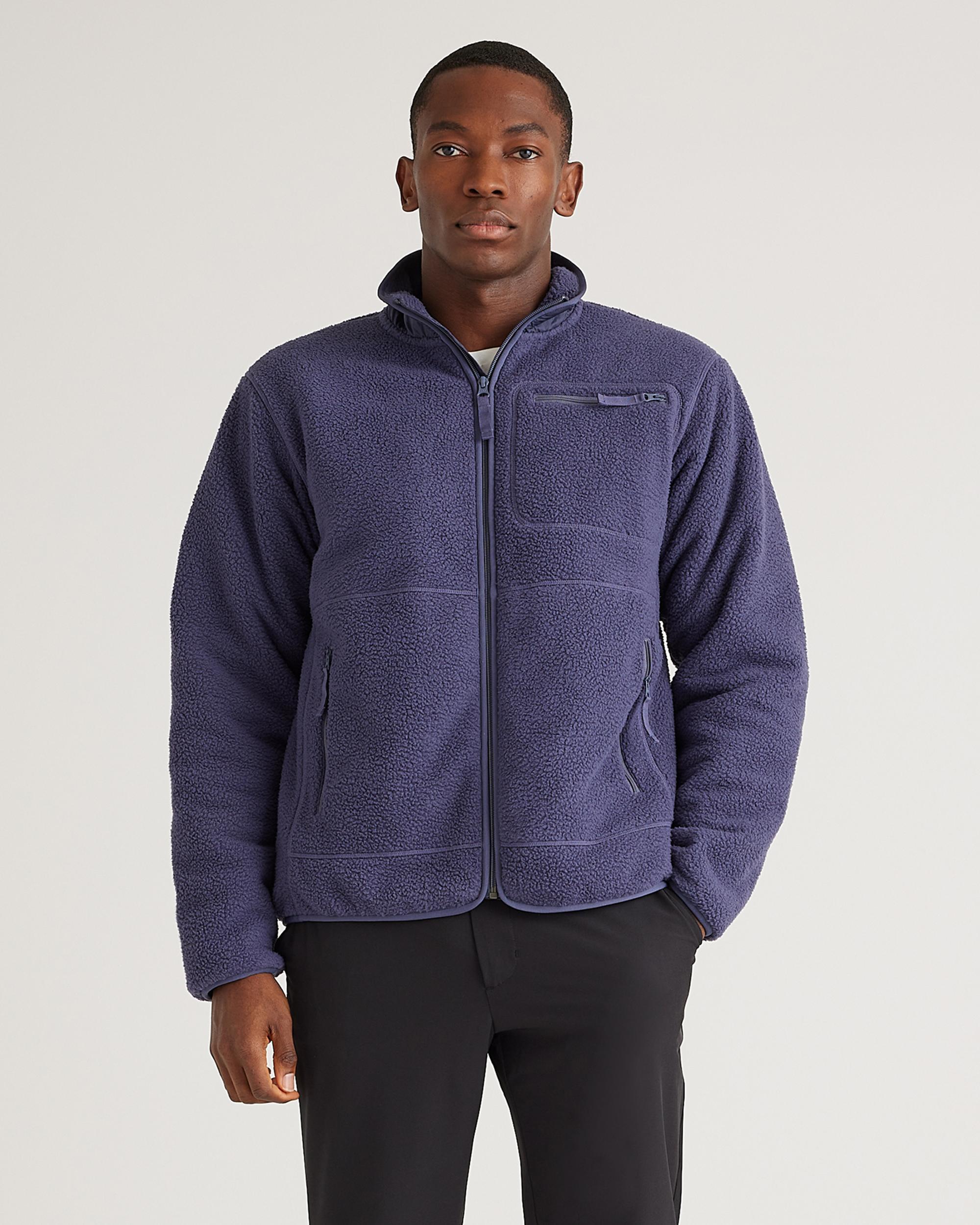 Quince | Men's Sherpa Full Zip Jacket Size XL, 100% Polyester Product Image