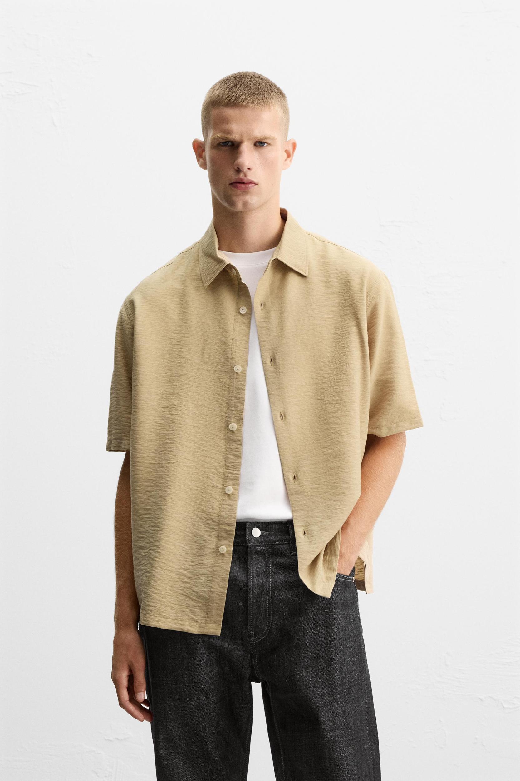 STRUCTURED VISCOSE BLEND SHIRT Product Image