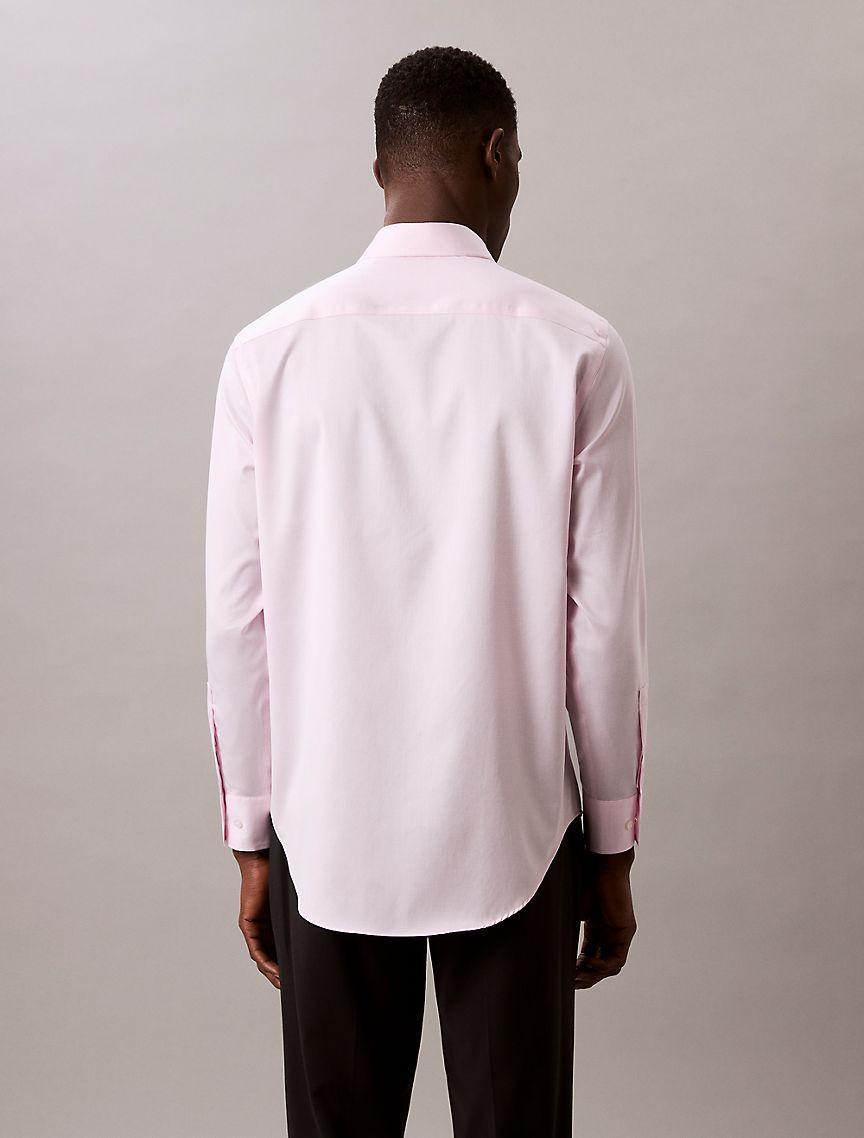 Calvin Klein Men's Cotton Stretch Slim Button-Down Shirt - Pink - 16/32-33 Product Image