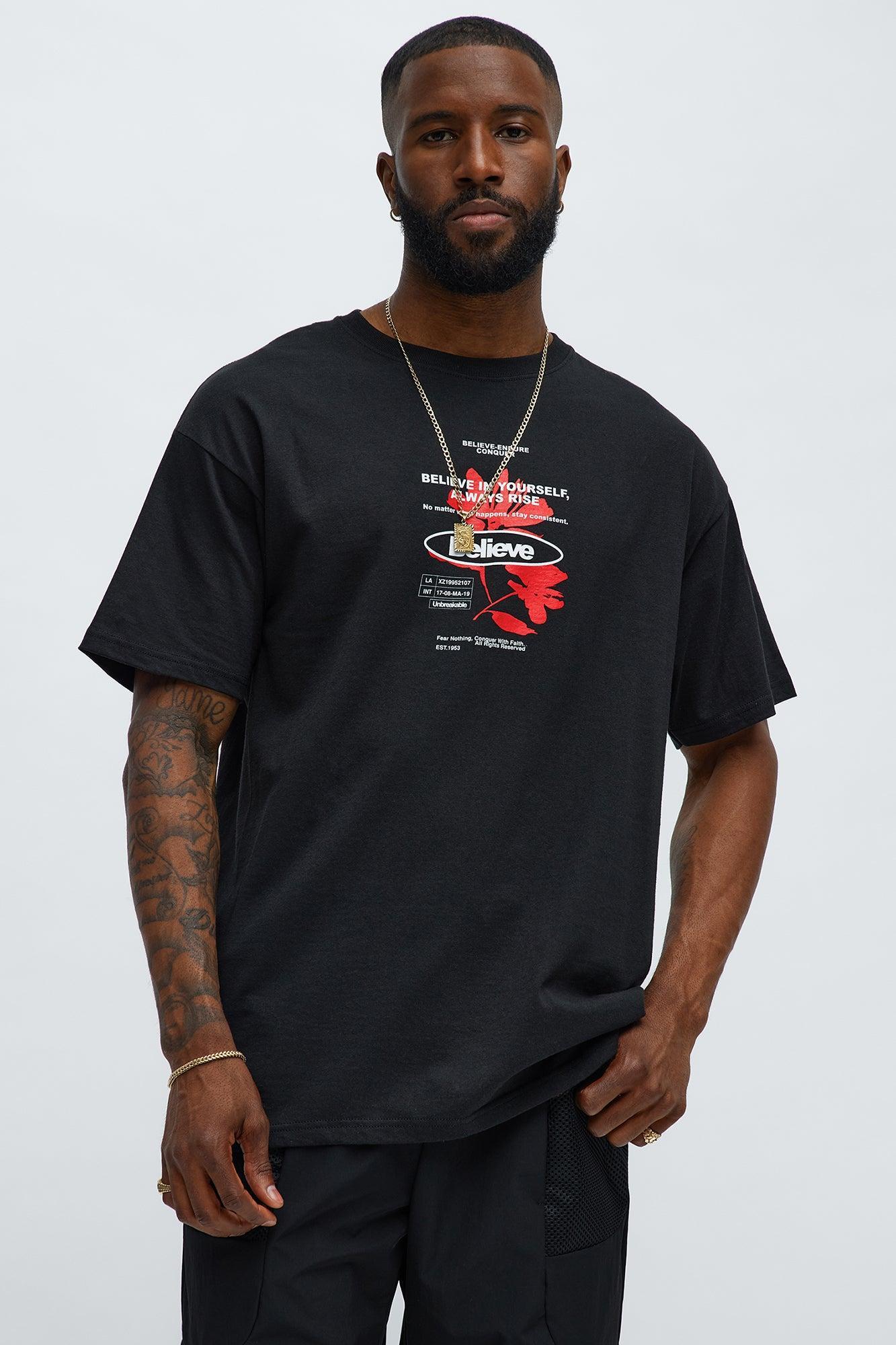 Believe Keep Going Short Sleeve Tee - Black Product Image