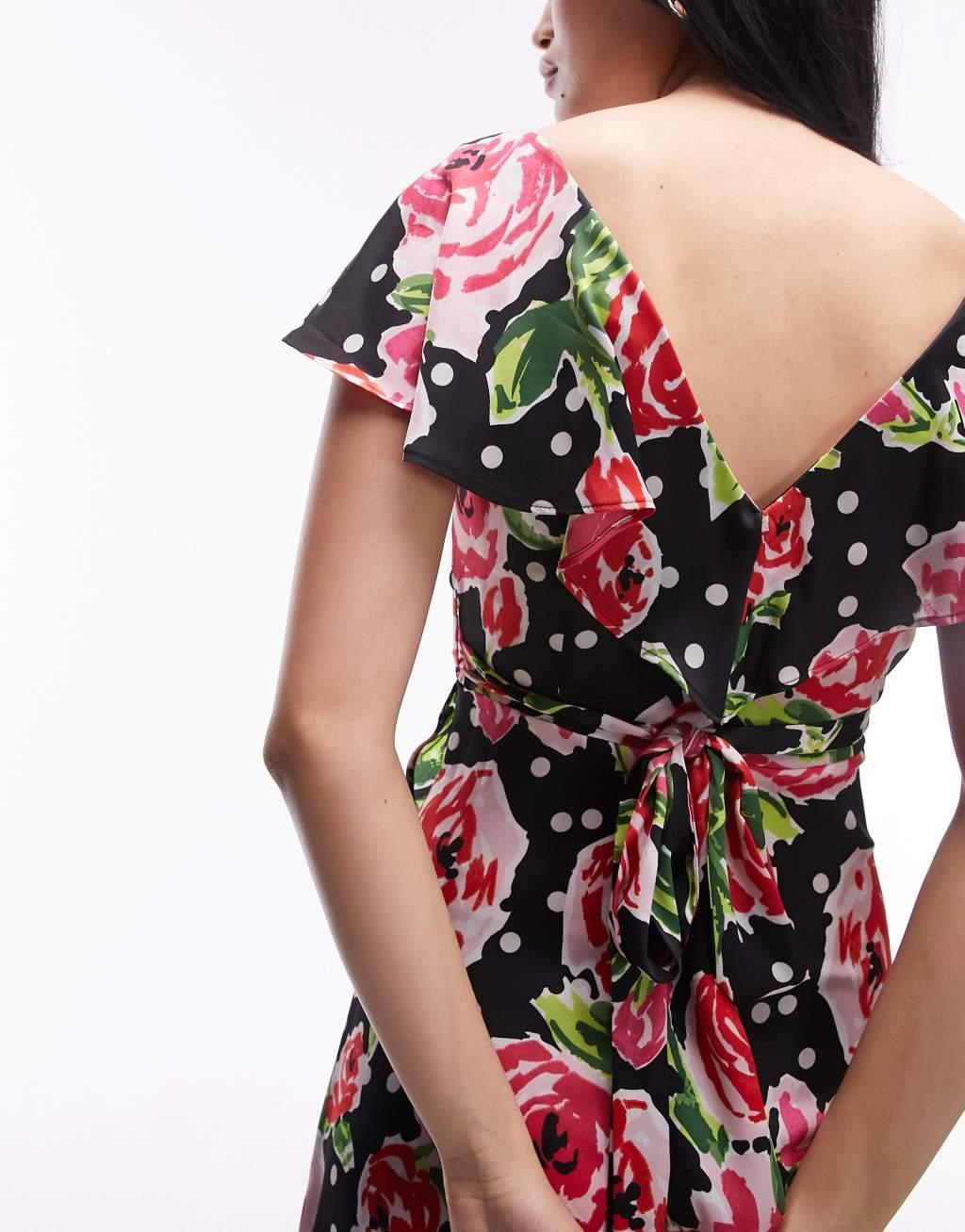 Topshop frill wrap maxi dress Product Image
