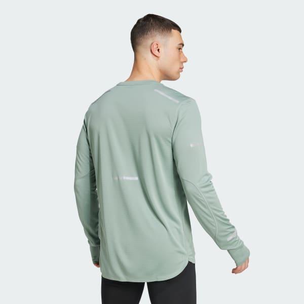 adidas Ultimate Running Reflective Long Sleeve Tee Black 2XL Mens Product Image
