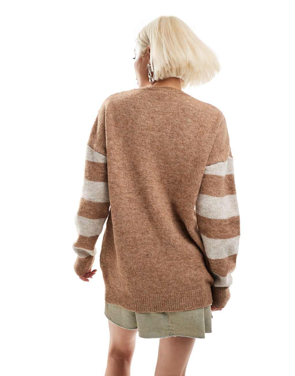 Daisy Street flower motif knit sweater Product Image