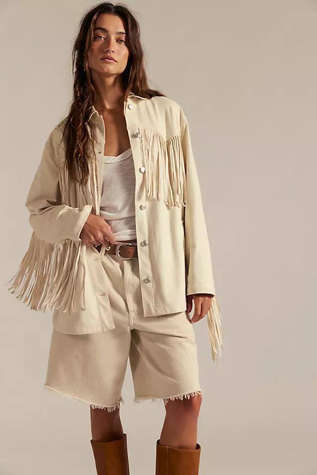 We The Free Fringe Out Vegan Suede Jacket Product Image