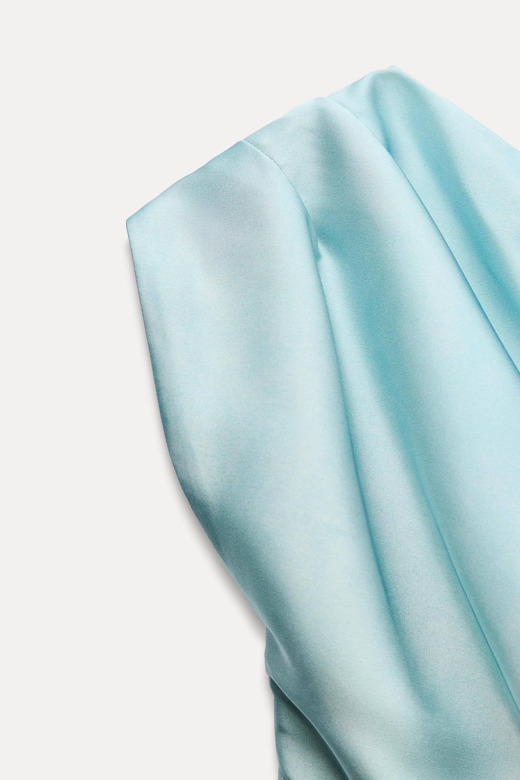 SATIN EFFECT FLORAL PRINT DRESS Product Image