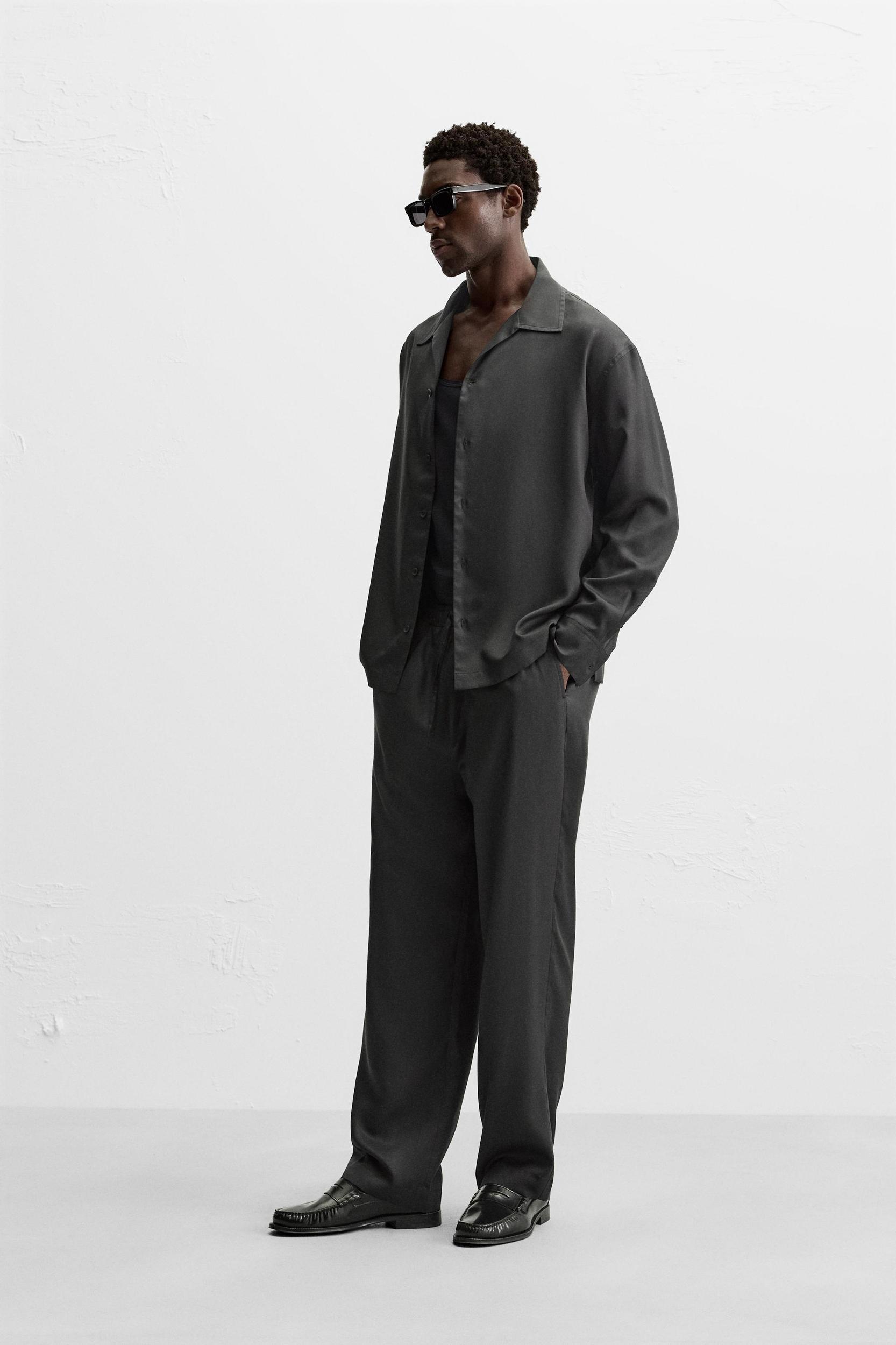 RELAXED LYOCELL PANTS Product Image