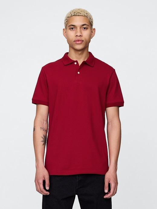 Pique Polo Shirt Product Image