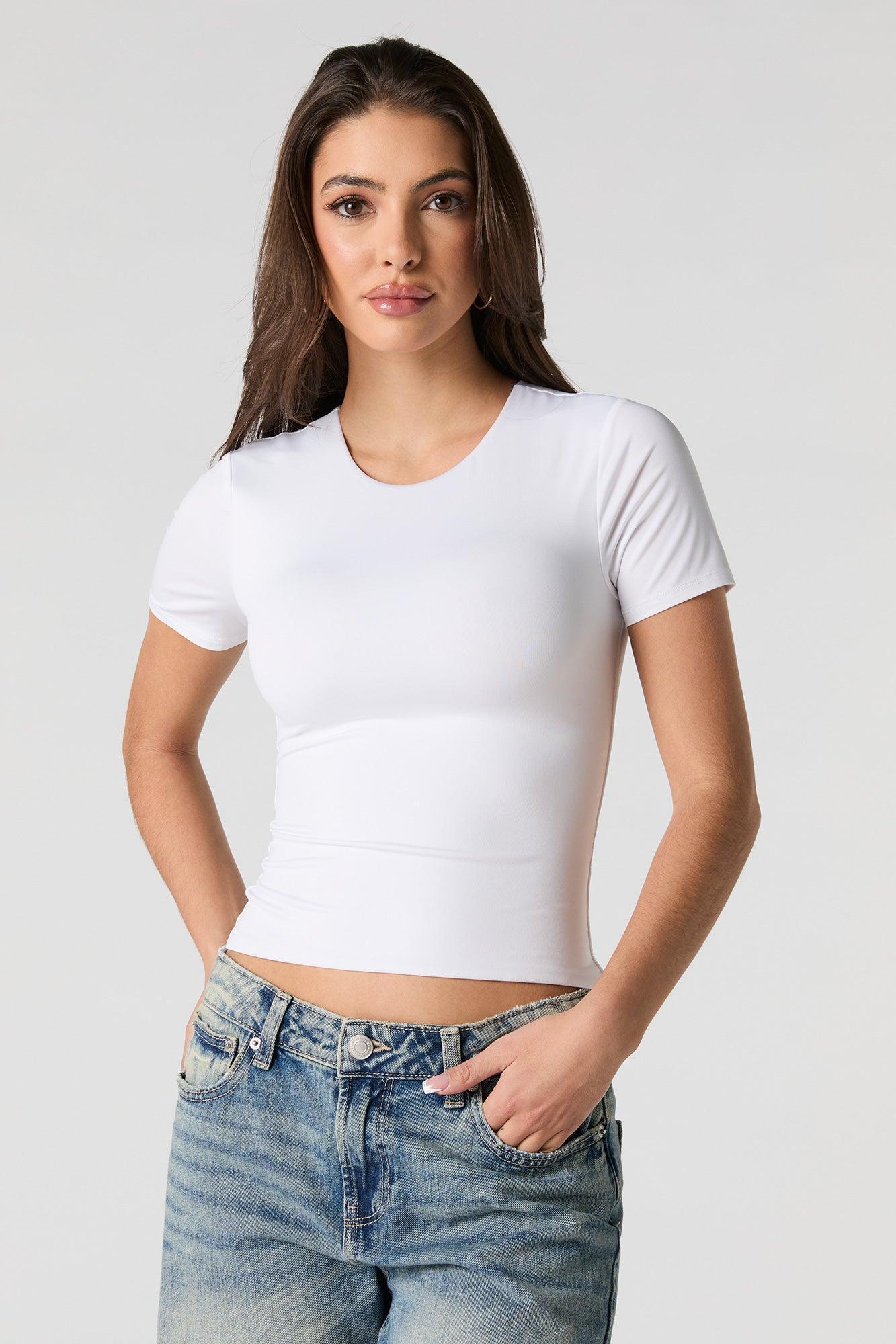 Contour Round Neck Short Sleeve Top Female Product Image